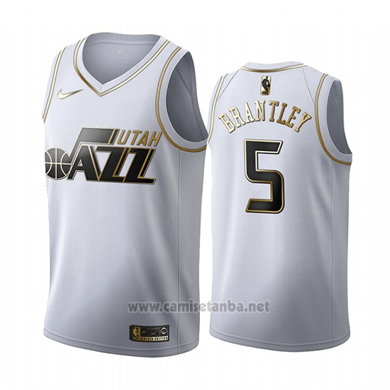 Camiseta Golden Edition Utah Jazz Jarrell Brantley #5 2019-20 Blanco